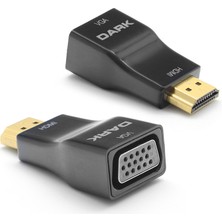 Dark HDMI To VGA Dijital - Analog Dönüştürücüsü