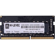 Hi-Level 8gb 3200MHZ Ddr4 1.2V Sodimm [HLV-SOPC25600D4/8G]