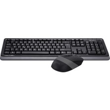 A4 Tech FG1010 Kablosuz Standart Gri F Klavye+Mouse