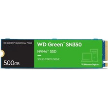 Wd SN350 500GB 2400/1500/MB/S M2 Pcıe Nvme SSD WDS500G2G0C