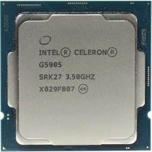 Intel Celeron G5905 4mb 2çekirdekli O/b UHD610 1200P 58W Kutusuz Fansız