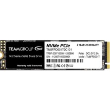 Team 1tb MP33 Pro TM8FPD001T0C101 2100- 1700MB/S M2 Nvme Disk