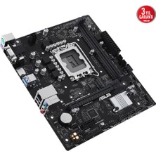 Asus Prıme H610M-R-SI 1700P Ddr5 5600(OC) HDMI DVI VGA Usb3.2 Com Lpt Matx