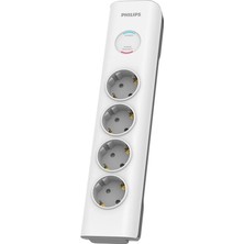 Phılıps SPN7040WA/62 600J 4'lü / 2m Akım Korumalı Priz