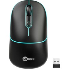 Lecoo USB Optik Kablosuz Mouse Siyah WS210-S
