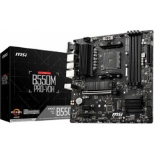 Msı B550M Pro-Vdh Am4 Vga+Ses+Glan Ddr4 HDMI Dp M2 USB 3.2 Matx