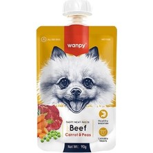 Wanpy Taze Sığır Etli ve Havuçlu Et Ezmesi Doğal Köpek Ödülü 90 Gr.gzpde