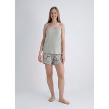 Wondergen Yuvarlak Yaka Taş Kadın Büstiyer 401WON-1118-172