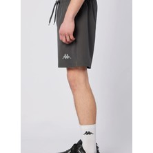 Kappa 382H11W-A3Q Fastına Short Antrasit Lastikli Bel Regular Fit Düz Erkek Şort