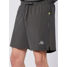 Kappa 382H11W-A3Q Fastına Short Antrasit Lastikli Bel Regular Fit Düz Erkek Şort