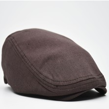 Erkek Kasket Keten Yazlık Flat Cap Şapka