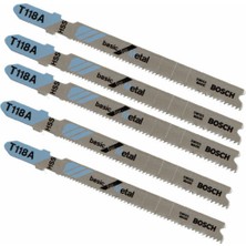 Bosch  - Ekonomik Seri Metal İçin T 118 A Dekupaj Testeresi Bıçağı - 5'Li Paket