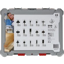 Bosch Freze Seti 15 Parça Karışık 6 mm (Pro) 2607017471