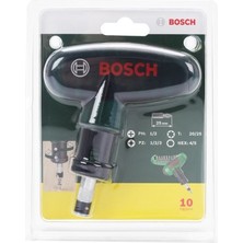 Bosch 10 Parçalı Cırcırlı El Tornavidası