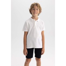 DeFacto Pike Kısa Kollu Basic Düz Polo Tişört Erkek Çocuk B0668A8NS
