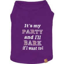 Bcbc Party Köpek T-Shirt Mor