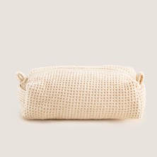 Oiko Waffle Aksesuar Çantası 19X10 cm Natural