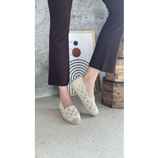 Mayfair Bej Dantel Detaylı Espadril