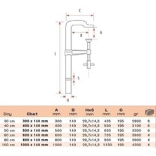 Bulut Ağır Tip Dövme İşkence Esnek Pullu 60 cm 600 x 140 mm