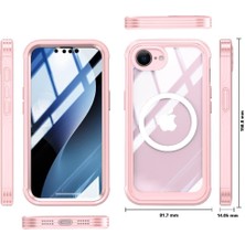BDT Market IPhone 16E 360 Her Şey Dahil Cam Ekran Koruyucu Damla Için Manyetik Kılıf (Yurt Dışından)