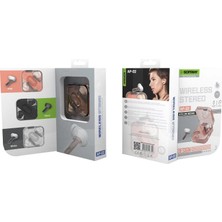 Soffany Ap-02 Bluetooth Kulaklık Pembe Tws ve Şarj Kablosu, Kablosuz Kulaklık