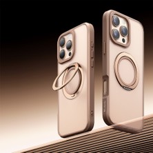 Mcdodo PC-4934 Iphone 16 Pro  Halka Standlı Magsafe Titanyum Kapak