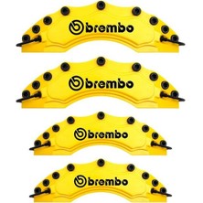 Opel Corsa Uyumlu Brembo Sarı Kaliper Kapağı 4 Parça Ön Arka Set Üniversal