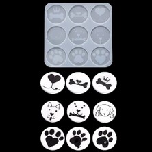 ElHobi Reçine Epoksi Kalıp - Köpek Magnet - 1000 - 15x15 cm