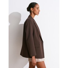 60767 Blazer Ceket-Kahve
