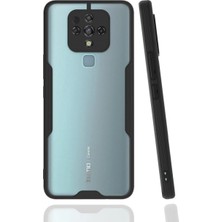 Newface Tecno Camon 16 Kılıf Platin Silikon - Siyah Sptgl