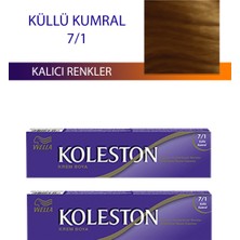 2 Adet Single Tüp Boya Saç Boyası Küllü Kumral 7/1