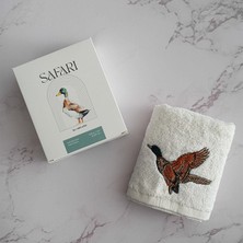 Safari Ördek Nakışlı El Havlusu (30 x 50 Cm)