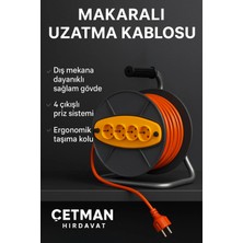 Makaralı Uzatma Kablo 3x2.5 50 Metre