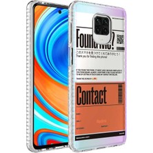 Xiaomi Redmi Note 9 Pro Kılıf Airbag Kenarlı Renkli Desenli Silikon Elegans Kapak