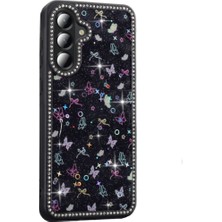 Samsung Galaxy A16 Kılıf Luxury Serisi Taşlı ve Simli Tasarım Kir Tutmayan Kapak