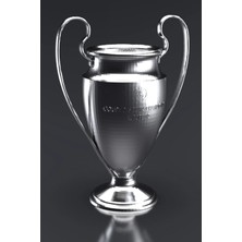 Isme Özel 2li SET-20CM Şampiyonlar Ligi ve 15CM Ballondor Ödül Kupası Hediyelik  Kupa