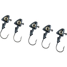 Atik Camp Jighead - Zoka - Kurşunlu Olta İğnesi - (XH-A 07) - Siyah - 8 Gr - 5 Adet