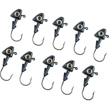 Atik Camp Jighead - Zoka - Kurşunlu Olta İğnesi - (XH-A 07) - Siyah - 6 Gr - 10 Adet