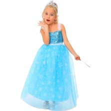 Elsa Kız Çocuk Kostümü