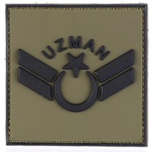 Single Sword Plastik Patch - Peç Uzman Rütbe - HAKİ-UZM.ÇVŞ