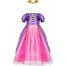 Rapunzel Kız Çocuk Kostümü