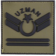 Single Sword Plastik Patch - Peç Uzman Rütbe - Renk: Haki | Rütbe: UZM.KD2