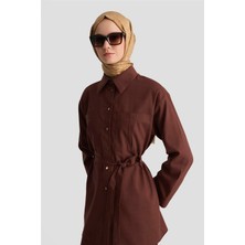 Armine Keten Takım 25YD9157 Bordo