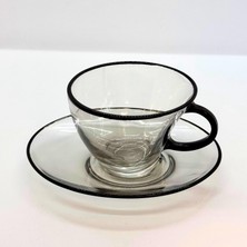 Tırtıl Home Penguen Çay Fincanı Siyah Füme