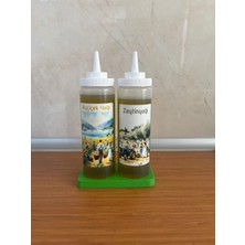 Şef Tipi Sos ve Yağdanlık Seti (Şişe, Huni, Stand)
