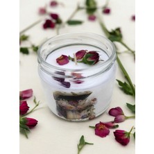 Gül Kokulu Doğal Soya Wax Mum