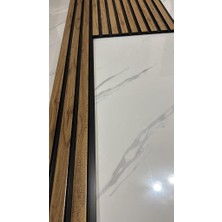 Renkli Duvarlar Atc 12X145 cm Açık Meşe Pvc Duvar Lambiri Ofis Salon Tv Arkası Dekoratif Lmabiri Panel