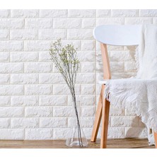 Renkli Duvarlar 50X50 cm 0,27 M²  Silinebilir Kendinden Yapışkanlı Duvar Kağıdı Esnek Panel 3D Tuğla Desen