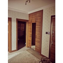 Renkli Duvarlar 50X50 cm 0,27 M²  Silinebilir Kendinden Yapışkanlı Duvar Kağıdı Esnek Panel 3D Tuğla Desen
