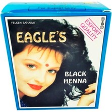 Eagle's Orijinal Hint Kınası Saç Boyası Siyah - Black Henna